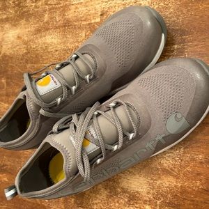 Carhartt Men’s steel toed shoes.  Grey color